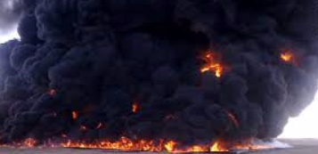 Oil Pipeline Set Ablaze Following Osinbanjo Visit To Delta State.