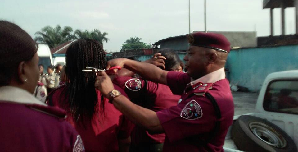 FRSC Boss Condemns Cutting Of Female Staff Hair, Calls For Investigations.