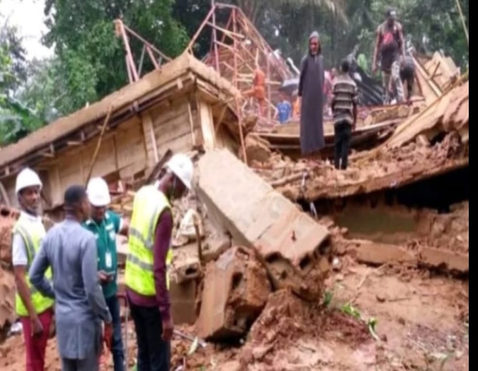 Anambra Building Collapse: Kills Father And 2 Sons